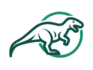 Obraz premium Dinosaur logo Set