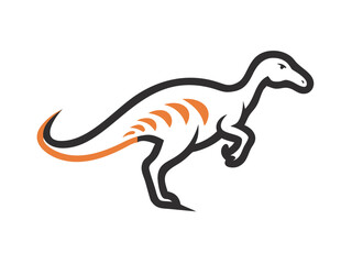 Obraz premium Dinosaur logo Set