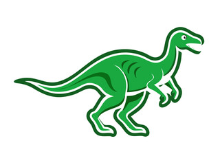 Obraz premium Dinosaur logo Set