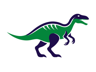 Obraz premium Dinosaur logo Set