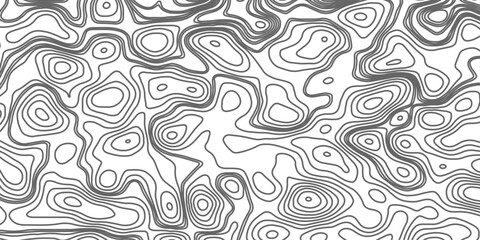 Minimalist topographic contour lines on a clean white background, smooth elevation curves, black fine lines, abstract geographic map style, elevation lines forming organic shapes, high contrast, 