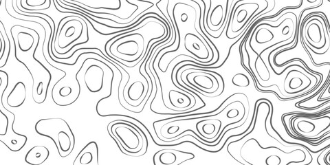 Minimalist topographic contour lines on a clean white background, smooth elevation curves, black fine lines, abstract geographic map style, elevation lines forming organic shapes, high contrast, 