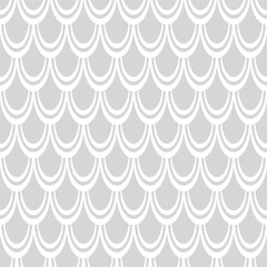 Vector seamless overlapping pattern, fish scale print. Beautiful asian style design for textile, wallpaper, wrapping paper.