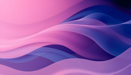 Obraz premium Abstract wavy design with vibrant pink and blue hues.