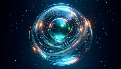 Obraz premium Abstract liquid glass wallpaper, AI generated image