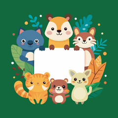 Cat Animal set design vector art 