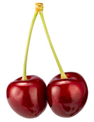 sweet cherries isolated on a white background