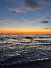Obraz premium Sunset at Karon Beach with View of the Andaman Sea, Phuket, Thailand