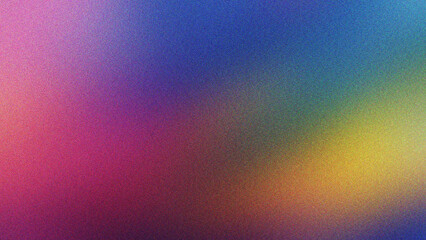 Pink, Blue, and Yellow smooth gradient surface with noise grain overlay and subtle blur, ideal for product branding, presentation visuals, and creative layouts.