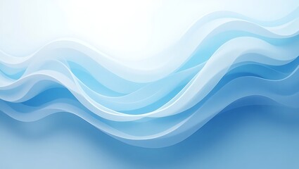 Abstract blue wave background design