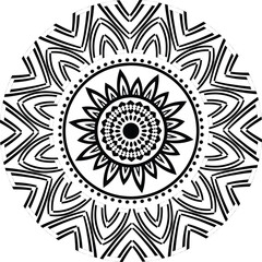 Fototapeta premium Premium Luxurious Golden Mandala Design | Royal Blue Background Art