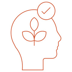 Mindset icon, Master Your Mindset The Key to Growth and Success, Unlocking Potential How Mindset Shapes Your Future, vector