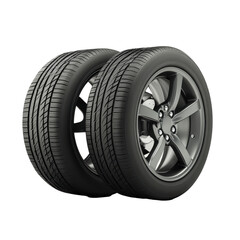 New high performance car tires showcased on a clean light background for automotive enthusiasts, New Car Tires on light background