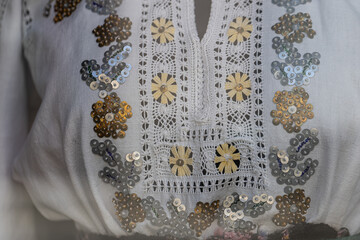 Traditional Ukrainian Vyshyvanka, White Embroidery