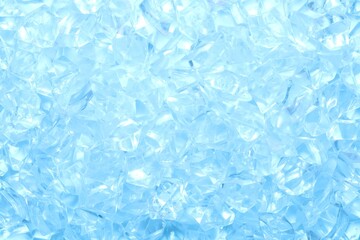 Cubes of clear ice as background, closeup