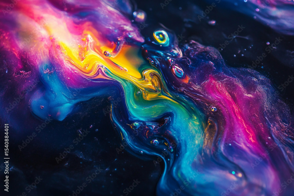 Poster a computer created an image with colorful 3d creative design