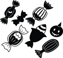 Trick or Treat Candy Silhouette Pack
