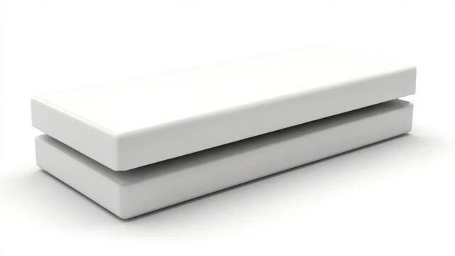 White Gift Box Packaging Mockup Design.