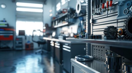 Modern workshop interior