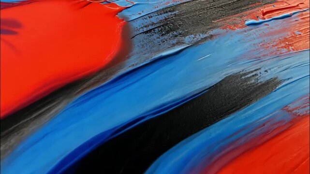 Abstract expressionism background with colorful paints texture. AI Generative