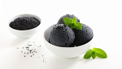 Black Sesame Ice Cream (China, Japan, Korea)