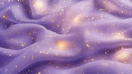 Starry Dreamscape on Soft Lavender Sky – Seamless Fantasy Background