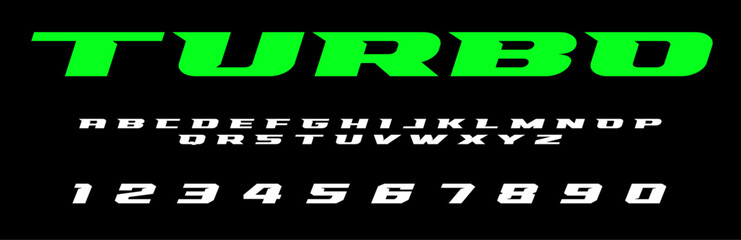 Turbo lettering font Vector silver effect graphic design. Apparel clothing prints eps svg png. Motorsport designs posters stickers. Download it Now in high resolution format and print it in any size
