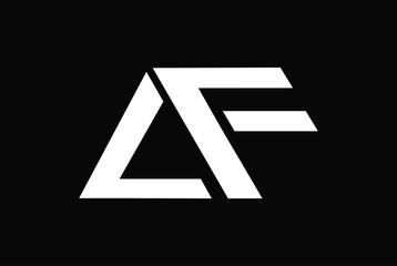 Letter AF FA LF OR FA Monogram logo vector illustration.