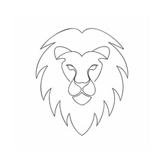 vector illustration of a lion