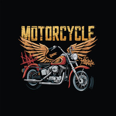 Obraz premium biker shirt design