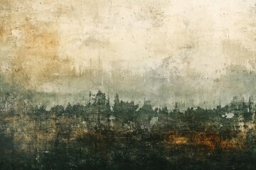 A textured background with a forest silhouette, creating a rustic and abstract visual experience.