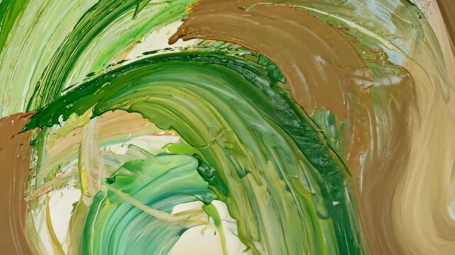 Abstract expressionism background with colorful paints texture. AI Generative