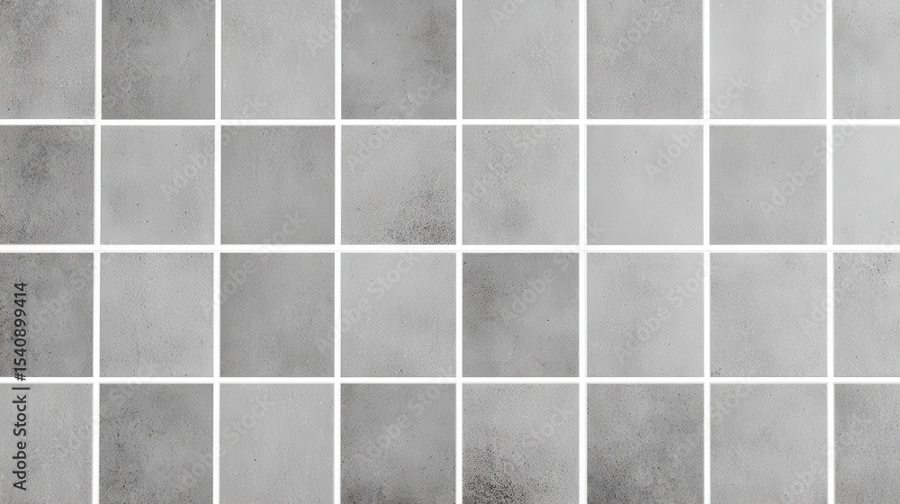 Poster seamless gray concrete tiles presenting uniform architectural background, revealing subtle surface v