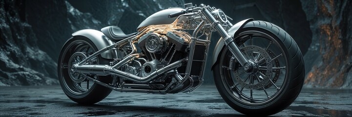 A1 Zuk&uuml;nftige Motorrad Futuristisch 