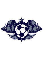 football sanglier logo club ballon profil © Scal