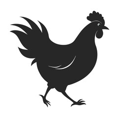 Hen silhouette bundle vector with editable design
