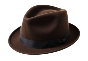 Bowler hat isolated on a transparent background