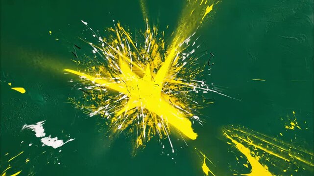 AI Generative Abstract expressionism background with colorful paints texture