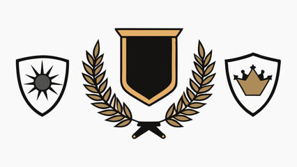 AI-Generated Heraldic Crest Design  Elegant Symbols of Royalty, Power, and Achievement