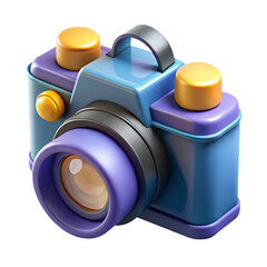 3d digital camera, Colorful Digital Camera with Lens and Buttons	