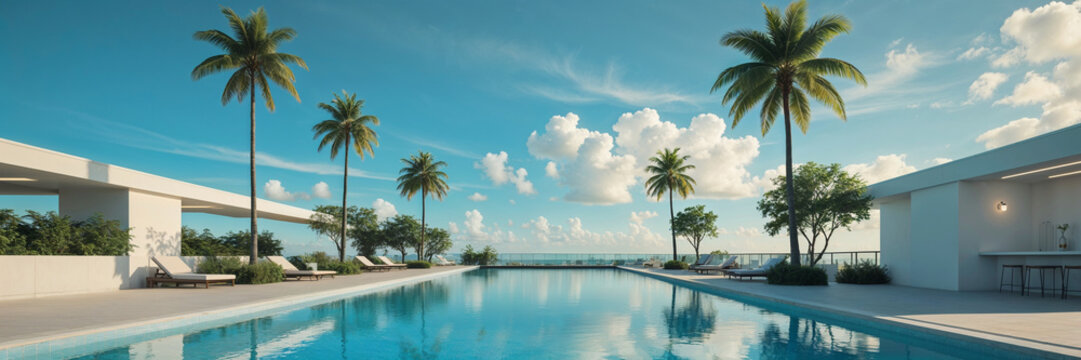 Schwimmbad mit VIP Aussicht 