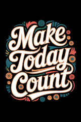 Obraz premium T-Shirt Design Typography Vector EPS Illustration Graphic Style