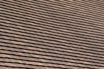 Close-up of Brown Roof Tiles