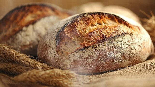 Wholemeal bread with natural fermentation with smoke