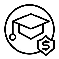 Education Vector Line Icon Design