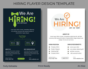 Hiring, recruitment, job, advertisement, flyer, template, design, announcement, career, employment, apply now, job offer, hiring now, join our team, work, open positions, business, marketing, graphic 