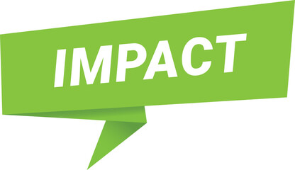 impact banner. impact speech bubble, label, sticker, sign template