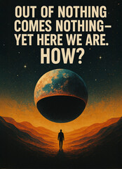 Sufi-Inspired Poster Asking: If Nothing Can’t Create, Who Then Made Everything From Absolute Nothingness?