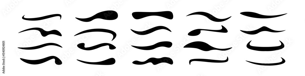 Aufkleber set of vector abstract shapes. isolated creative objects of various shapes. modern geometric templat