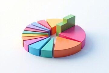 Obraz premium Colorful Pie Chart